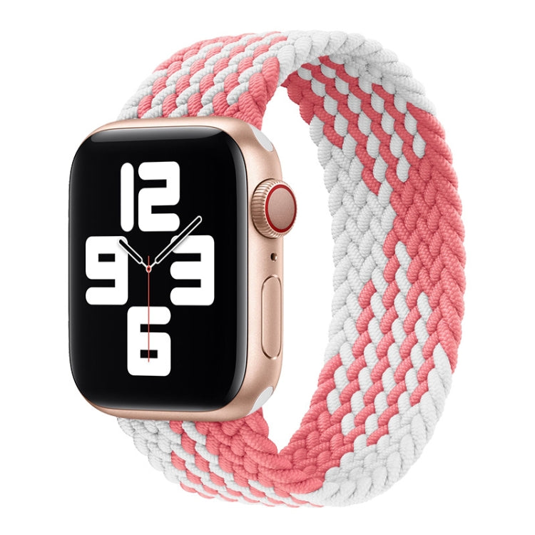 Nylon Single-turn Braided Watch Band For Apple Watch Series 8&7 41mm / SE 2&6&SE&5&4 40mm / 3&2&1 38mm, For Apple Watch Series 8&7 41mm,135mm, For Apple Watch Series 8&7 41mm, 135mm, For Apple Watch Series 8&7 41mm, 145mm