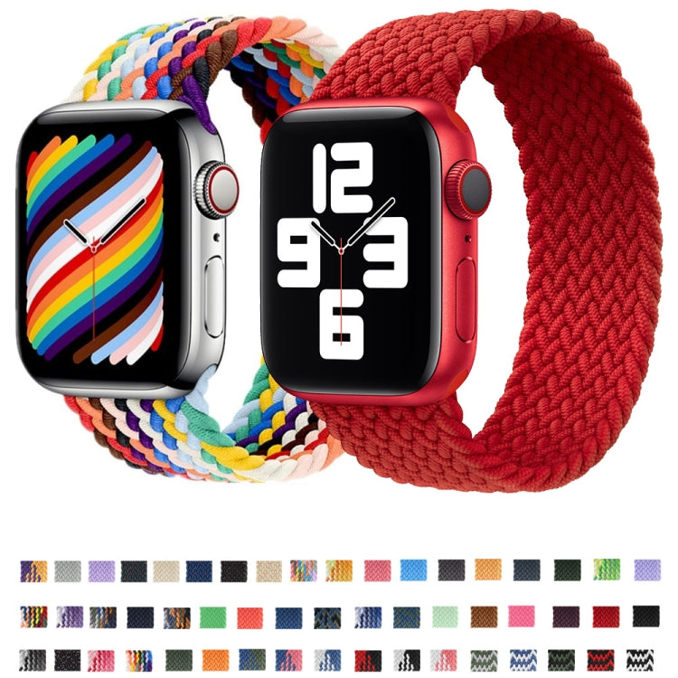 Bracelet de montre en nylon tressé à tour unique pour Apple Watch Series 8&7 41mm / SE 2&6&SE&5&4 40mm / 3&2&1 38mm, pour Apple Watch Series 8&7 41mm,135mm, pour Apple Watch Series 8&7 41mm, 135mm