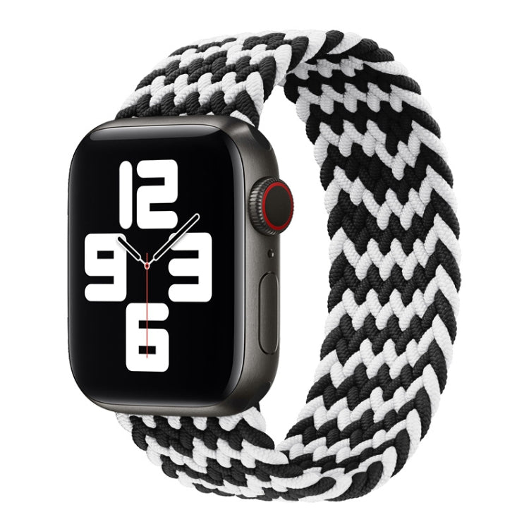 Bracelet de montre en nylon tressé à tour unique pour Apple Watch Series 8&7 41mm / SE 2&6&SE&5&4 40mm / 3&2&1 38mm, pour Apple Watch Series 8&7 41mm,145mm, pour Apple Watch Series 8&7 41mm, 145mm