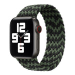 Bracelet de montre en nylon tressé à tour unique pour Apple Watch Series 8&7 41mm / SE 2&6&SE&5&4 40mm / 3&2&1 38mm, pour Apple Watch Series 8&7 41mm,145mm, pour Apple Watch Series 8&7 41mm, 145mm