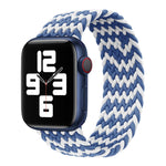 Bracelet de montre en nylon tressé à tour unique pour Apple Watch Series 8&7 41mm / SE 2&6&SE&5&4 40mm / 3&2&1 38mm, pour Apple Watch Series 8&7 41mm,145mm, pour Apple Watch Series 8&7 41mm, 145mm