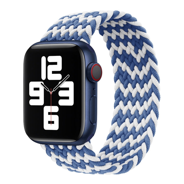 Bracelet de montre en nylon tressé à tour unique pour Apple Watch Series 8&7 41mm / SE 2&6&SE&5&4 40mm / 3&2&1 38mm, pour Apple Watch Series 8&7 41mm,145mm, pour Apple Watch Series 8&7 41mm, 145mm