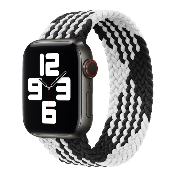 Bracelet de montre en nylon tressé à tour unique pour Apple Watch Series 8&7 41mm / SE 2&6&SE&5&4 40mm / 3&2&1 38mm, pour Apple Watch Series 8&7 41mm,145mm, pour Apple Watch Series 8&7 41mm, 145mm