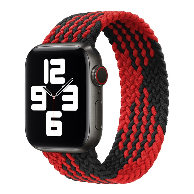 Bracelet de montre en nylon tressé à tour unique pour Apple Watch Series 8&7 41mm / SE 2&6&SE&5&4 40mm / 3&2&1 38mm, pour Apple Watch Series 8&7 41mm,145mm, pour Apple Watch Series 8&7 41mm, 145mm