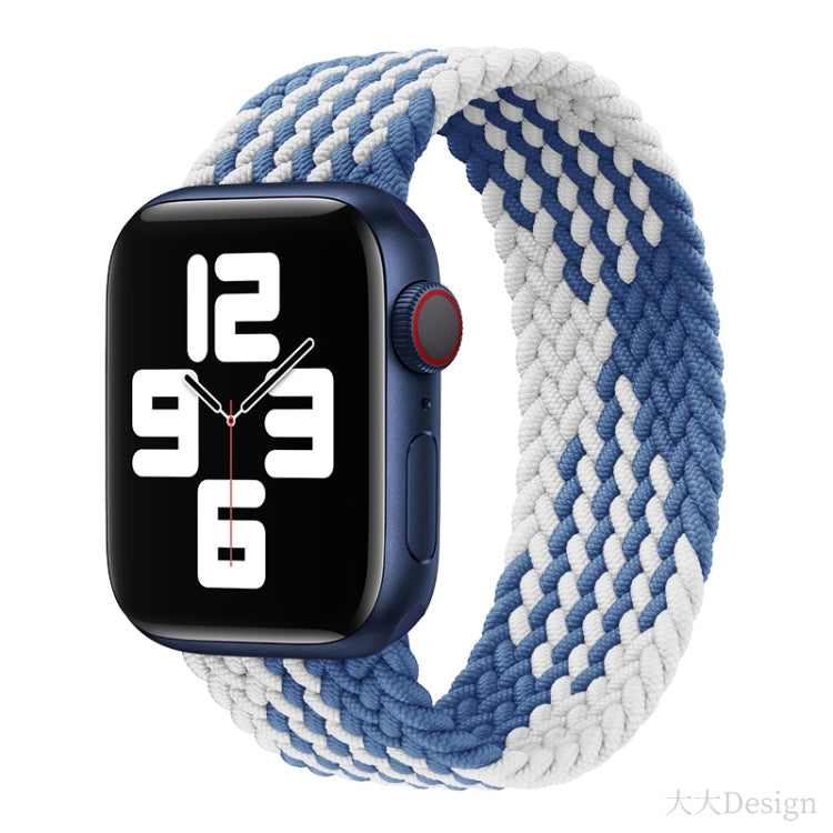 Bracelet de montre en nylon tressé à tour unique pour Apple Watch Series 8&7 41mm / SE 2&6&SE&5&4 40mm / 3&2&1 38mm, pour Apple Watch Series 8&7 41mm,145mm, pour Apple Watch Series 8&7 41mm, 145mm