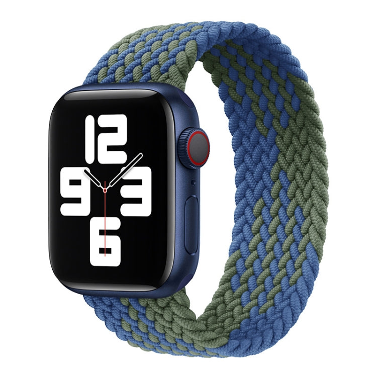 Bracelet de montre en nylon tressé à tour unique pour Apple Watch Series 8&7 41mm / SE 2&6&SE&5&4 40mm / 3&2&1 38mm, pour Apple Watch Series 8&7 41mm,145mm, pour Apple Watch Series 8&7 41mm, 145mm