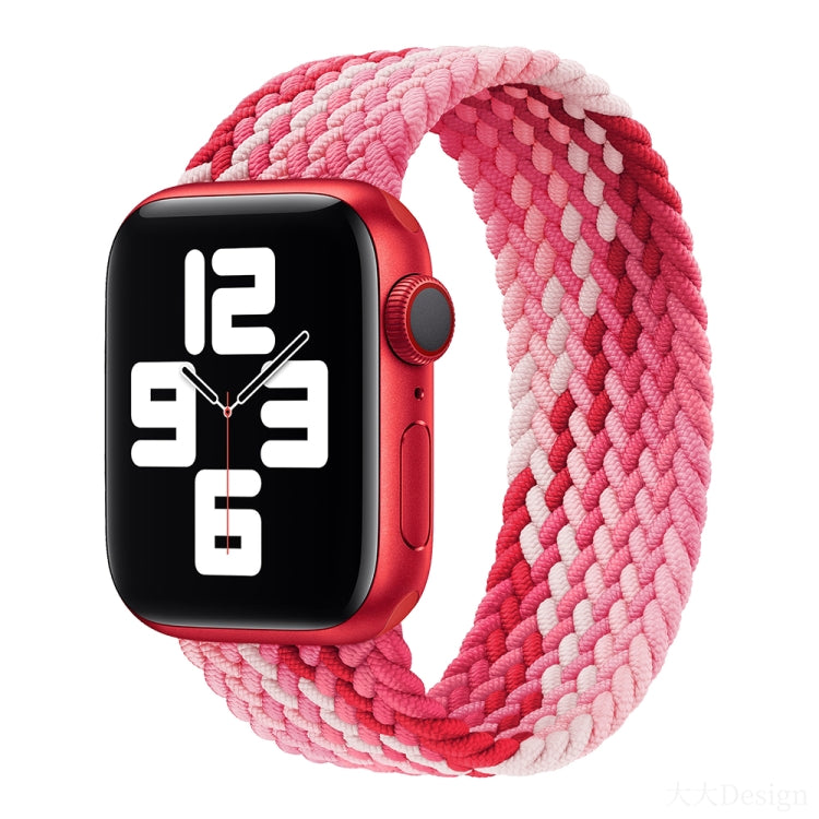 Bracelet de montre en nylon tressé à tour unique pour Apple Watch Series 8&7 41mm / SE 2&6&SE&5&4 40mm / 3&2&1 38mm, pour Apple Watch Series 8&7 41mm,145mm, pour Apple Watch Series 8&7 41mm, 145mm