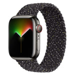 Bracelet de montre en nylon tressé à tour unique pour Apple Watch Series 8&7 41mm / SE 2&6&SE&5&4 40mm / 3&2&1 38mm, pour Apple Watch Series 8&7 41mm,145mm, pour Apple Watch Series 8&7 41mm, 145mm