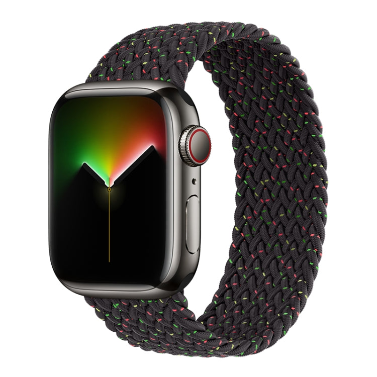 Bracelet de montre en nylon tressé à tour unique pour Apple Watch Series 8&7 41mm / SE 2&6&SE&5&4 40mm / 3&2&1 38mm, pour Apple Watch Series 8&7 41mm,145mm, pour Apple Watch Series 8&7 41mm, 145mm