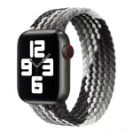 Bracelet de montre en nylon tressé à tour unique pour Apple Watch Series 8&7 41mm / SE 2&6&SE&5&4 40mm / 3&2&1 38mm, pour Apple Watch Series 8&7 41mm,145mm, pour Apple Watch Series 8&7 41mm, 145mm