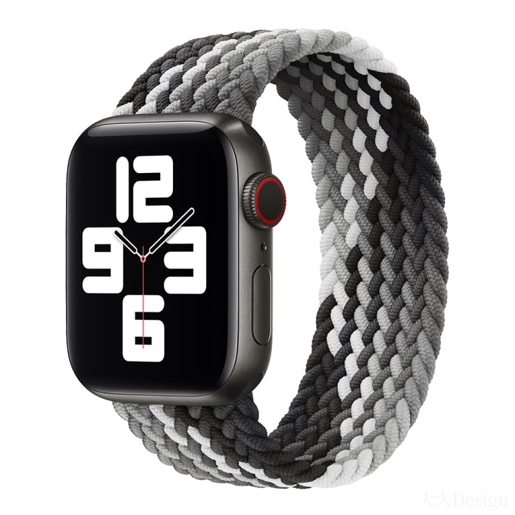 Bracelet de montre en nylon tressé à tour unique pour Apple Watch Series 8&7 41mm / SE 2&6&SE&5&4 40mm / 3&2&1 38mm, pour Apple Watch Series 8&7 41mm,145mm, pour Apple Watch Series 8&7 41mm, 145mm