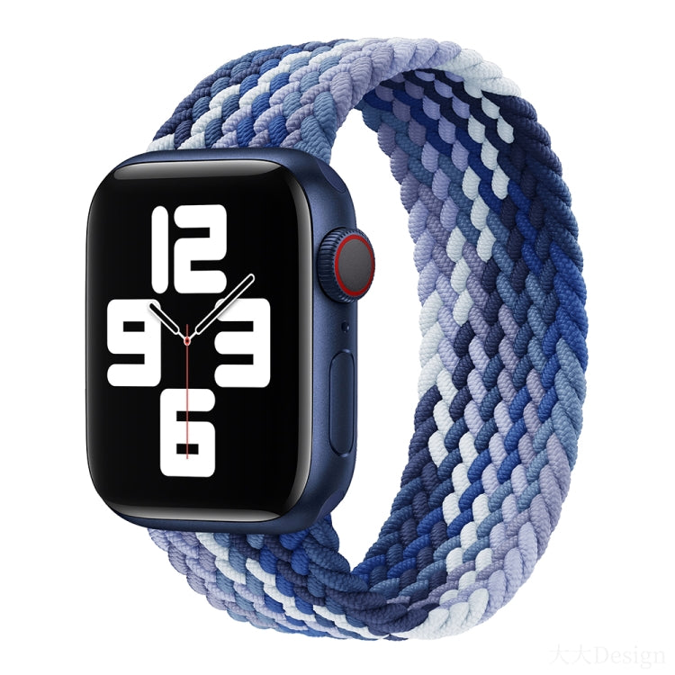 Bracelet de montre en nylon tressé à tour unique pour Apple Watch Series 8&7 41mm / SE 2&6&SE&5&4 40mm / 3&2&1 38mm, pour Apple Watch Series 8&7 41mm,145mm, pour Apple Watch Series 8&7 41mm, 145mm