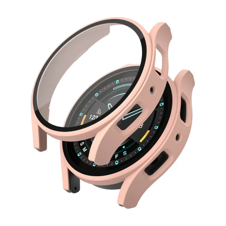 Frosted PC + Tempered Film Integrated Watch Protective Case, For Samsung Galaxy Watch 5 40mm