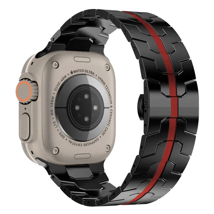 Bracelet en acier, pour Apple Watch Series 8&7 41 mm / SE 2&6&SE&5&4 40 mm / 3&2&1 38 mm, pour Apple Watch Ultra 49 mm / Series 8&7 45 mm / SE 2&6&SE&5&4 44 mm / 3&2&1 42 mm