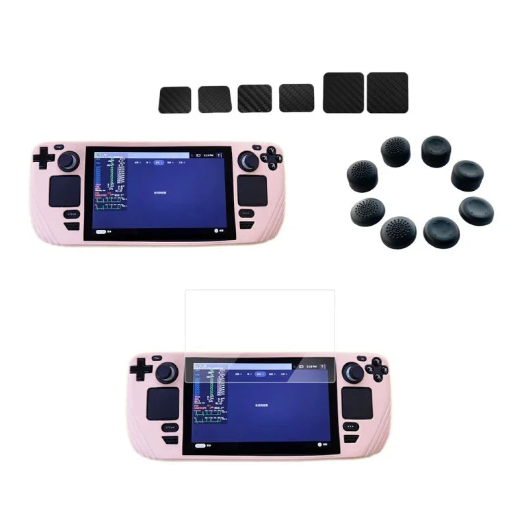 Étui de protection antichoc en silicone pour console de jeu, étui de protection rose