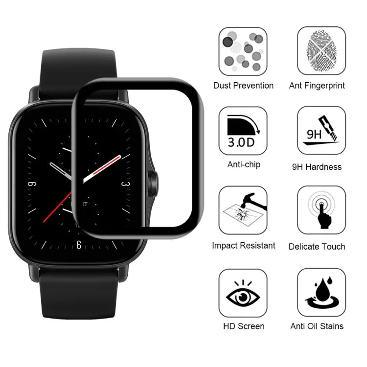 Film protecteur souple composite 3D pour montres connectées, compatible avec Amazfit GTS 2E, Fitbit Charge 5, Garmin Fenix ​​7S, Keep Band B2, OPPO Watch Free, OPPO Watch SE, Realme Watch 2, Realme Watch T1, Realme Watch et Google Pixel Watch…