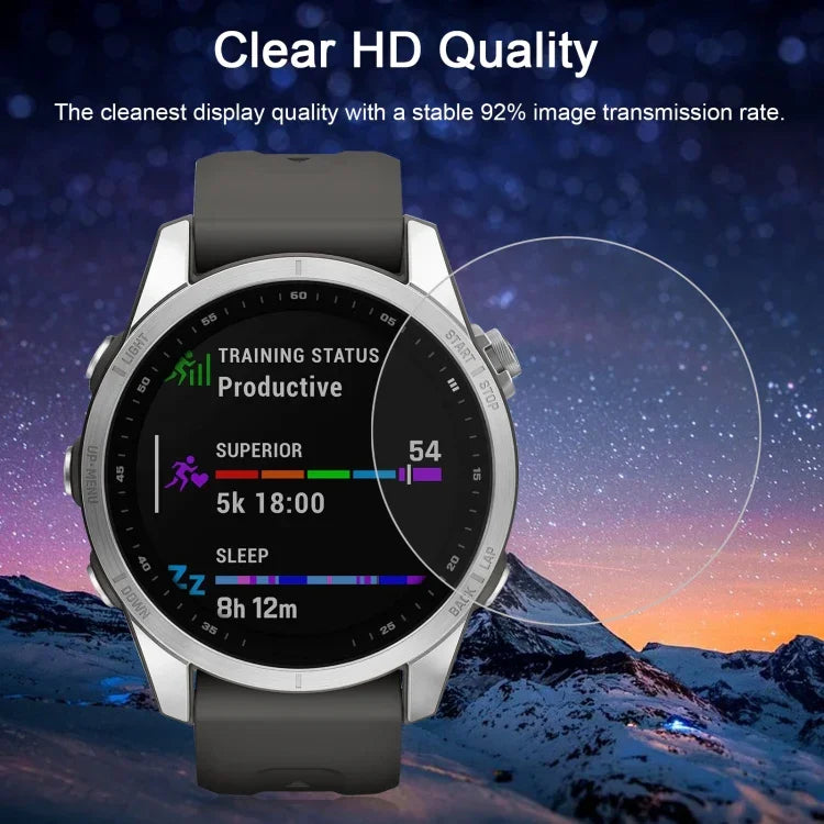 Protection d'écran en verre trempé pour montres connectées Huawei Watch GT 2 42 mm, Garmin Fenix ​​7S, Realme Watch, Amazfit Falcon, Huawei Watch GT 2 42 mm, Huawei Watch GT 3 42 mm, Garmin Forerunner 158, Garmin Instinct Crossover…