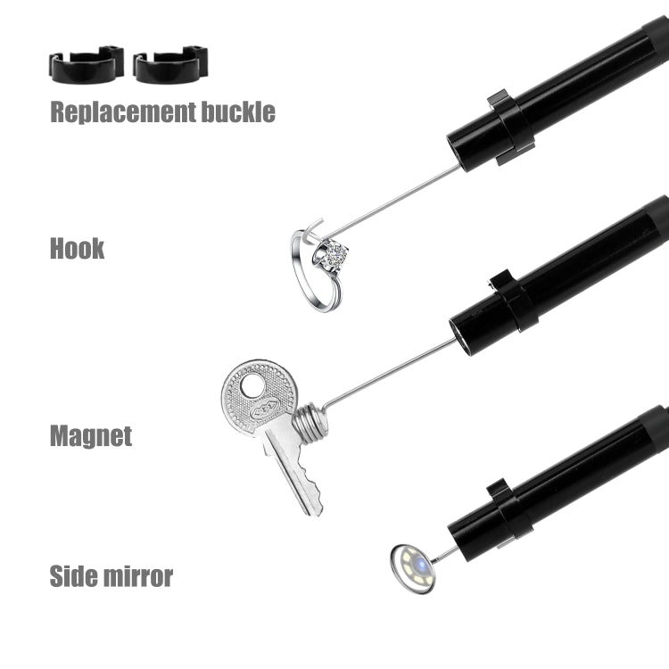 Endoscope industriel portable étanche HD P40 8mm à écran vertical intégré, 2m, 5m, 10m
