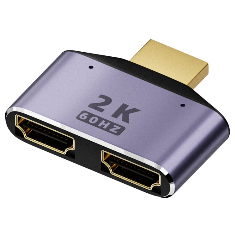 Adaptateur HDMI 2 en 1 2K 60Hz avec voyants indicateurs