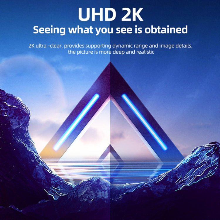 Adaptateur HDMI 2 en 1 2K 60Hz avec voyants indicateurs