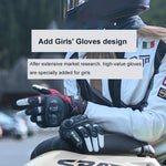 Une paire de gants de moto en cuir véritable avec jointures dures en fibre de carbone, écran tactile, XL, XXL
