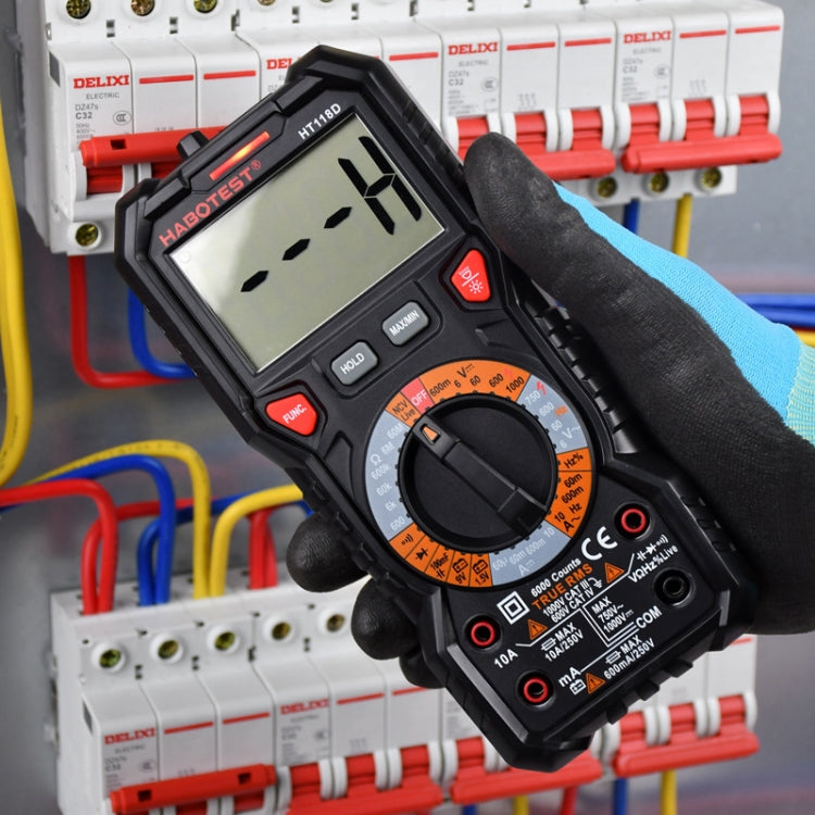 Multimètre numérique manuel portable haute précision HABOTEST HT118D, HT118D