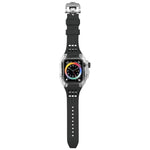Boîtier de bracelet transparent en caoutchouc fluoré, pour Apple Watch Series 8&7 45mm, pour Apple Watch Series 8&7 45mm/SE 2&6&SE&5&4 44mm