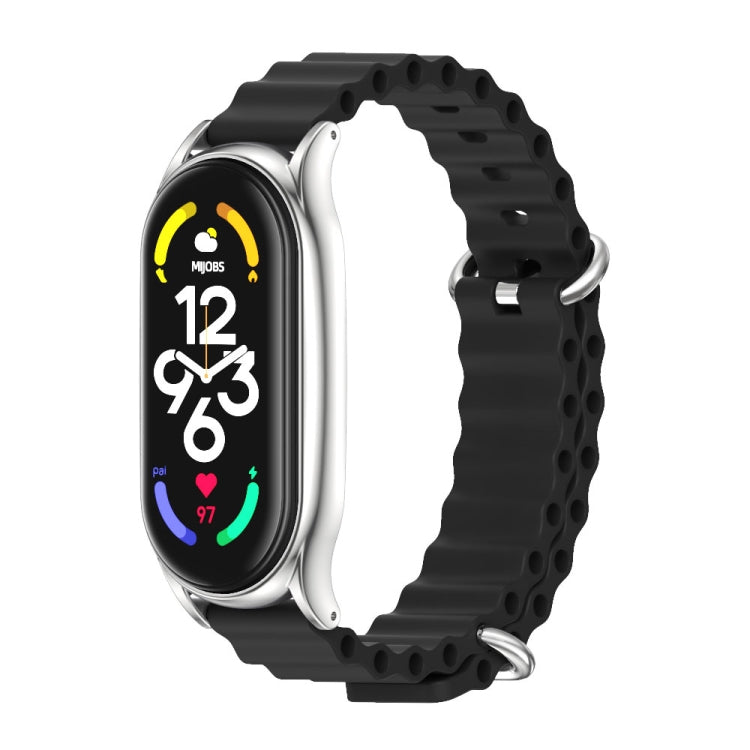 MIJOBS PLUS Marine Silicone Breathable Watch Band, For Xiaomi Mi Band 6 / 5, For Xiaomi Mi Band 7 / 7 NFC