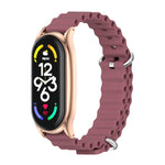 MIJOBS PLUS Marine Silicone Breathable Watch Band, For Xiaomi Mi Band 6 / 5, For Xiaomi Mi Band 7 / 7 NFC