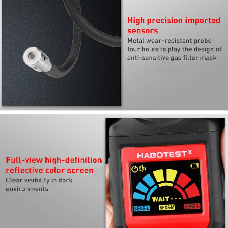 Détecteur de gaz combustible HABOTEST HT601A modèle à batterie, HT601A