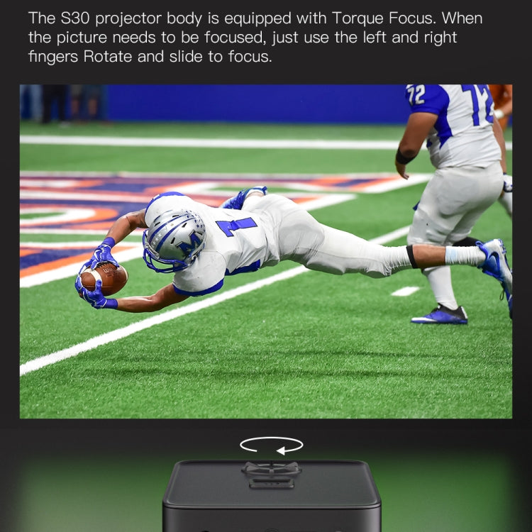 Projecteur mobile portable WiFi HD système Android S30, prise US, prise EU, prise UK, prise AU