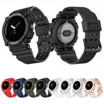Bracelet de montre intégré trois-preuves de couleur unie, pour Google Pixel Watch