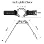 Bracelet de montre intégré trois-preuves de couleur unie, pour Google Pixel Watch