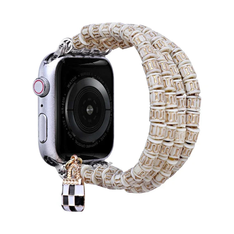 Bracelet de montre perles multi-rangs, pour Apple Watch Ultra 49mm / Series 8&7 45mm, pour Apple Watch Series 8&7 41mm