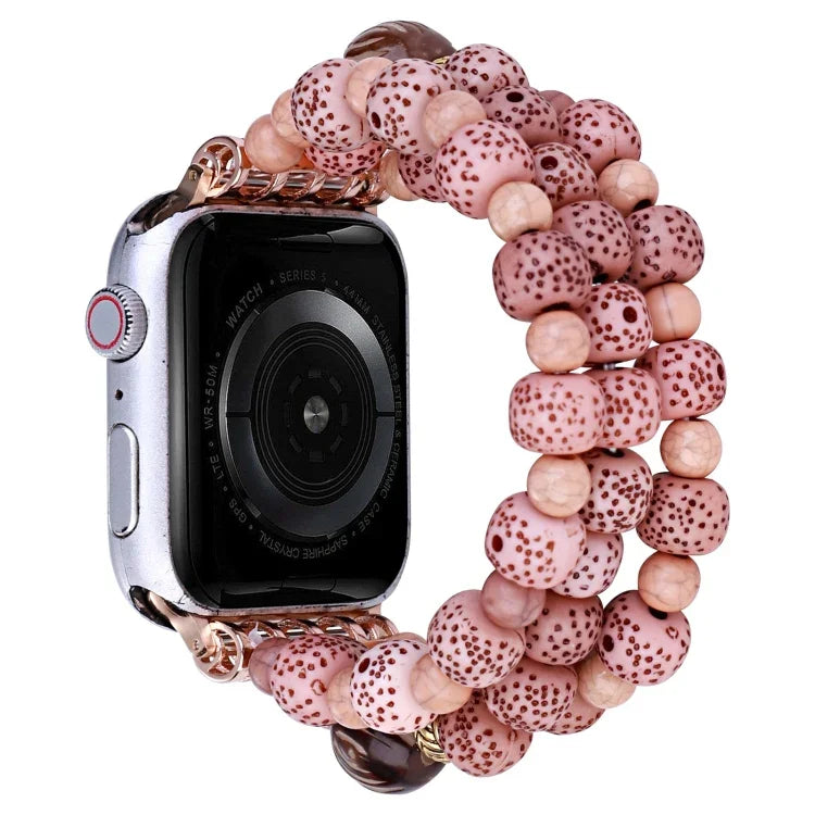 Bracelet de montre simple avec perles de Bodhi, pour Apple Watch Ultra 49 mm / Series 8&7 45 mm, pour Apple Watch Series 8&7 41 mm