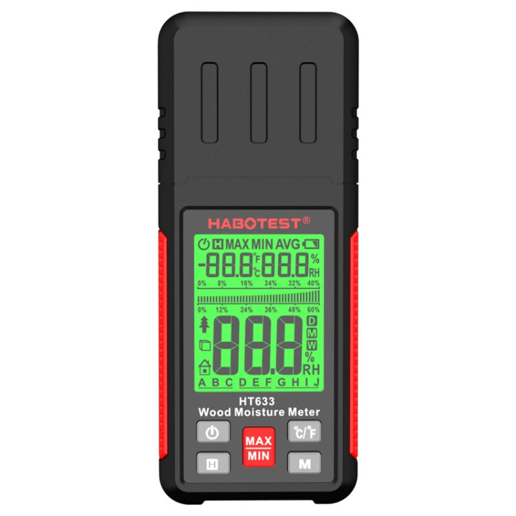 Détecteur d'humidité du bois numérique multifonction portable HABOTEST HT633, HT633