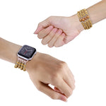 Bracelet de montre en perles de bois, Pour Apple Watch Ultra 49 mm / Series 8&7 45 mm, Pour Apple Watch Series 8&7 41 mm