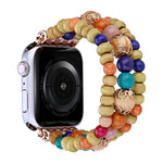 Bracelet de montre en perles de bois, Pour Apple Watch Ultra 49 mm / Series 8&7 45 mm, Pour Apple Watch Series 8&7 41 mm