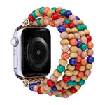 Bracelet de montre en perles de bois, Pour Apple Watch Ultra 49 mm / Series 8&7 45 mm, Pour Apple Watch Series 8&7 41 mm