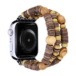 Bracelet de montre en perles de bois, Pour Apple Watch Ultra 49 mm / Series 8&7 45 mm, Pour Apple Watch Series 8&7 41 mm