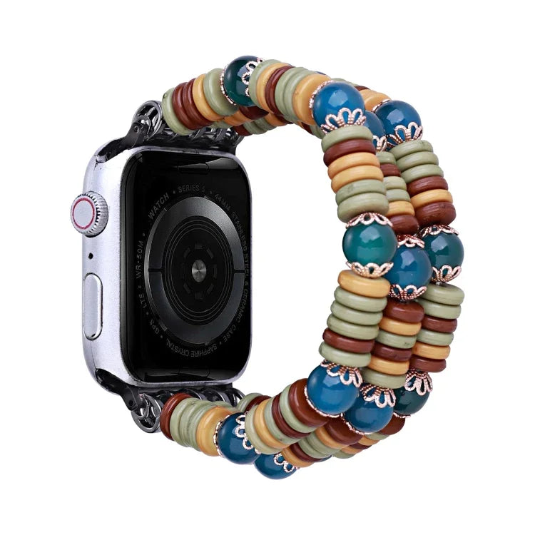 Bracelet de montre perlé, pour Apple Watch Ultra 49 mm / Series 8&7 45 mm, pour Apple Watch Series 8&7 41 mm