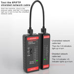 Testeur de ligne réseau et ligne téléphonique 2 en 1 HABOTEST HT812A, HT812A