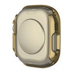 Boîtier de montre intégral en verre trempé PC brillant plaqué, pour Apple Watch Ultra 3 / 2 / 1 49mm
