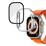 Boîtier de montre intégral en verre trempé PC brillant plaqué, pour Apple Watch Ultra 3 / 2 / 1 49mm