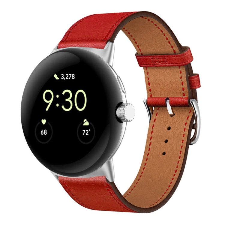 Bracelet de montre en cuir véritable, pour Google Pixel Watch 4 / 3 / 2 / 1 41mm