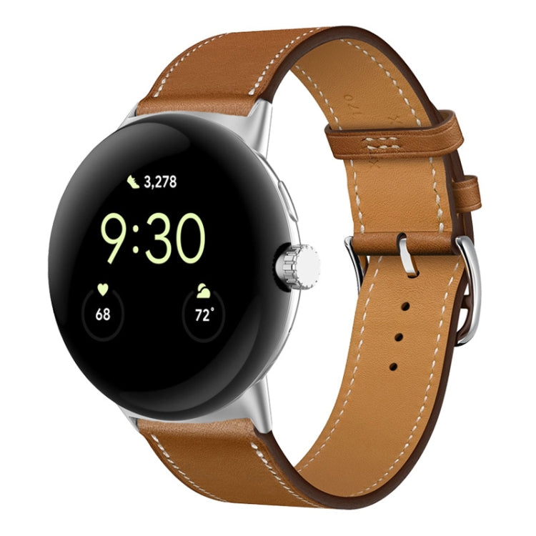 Bracelet de montre en cuir véritable, pour Google Pixel Watch 4 / 3 / 2 / 1 41mm