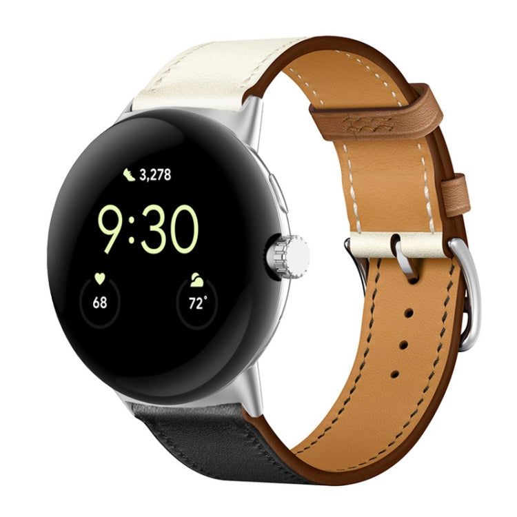 Bracelet de montre en cuir véritable, pour Google Pixel Watch 4 / 3 / 2 / 1 41mm