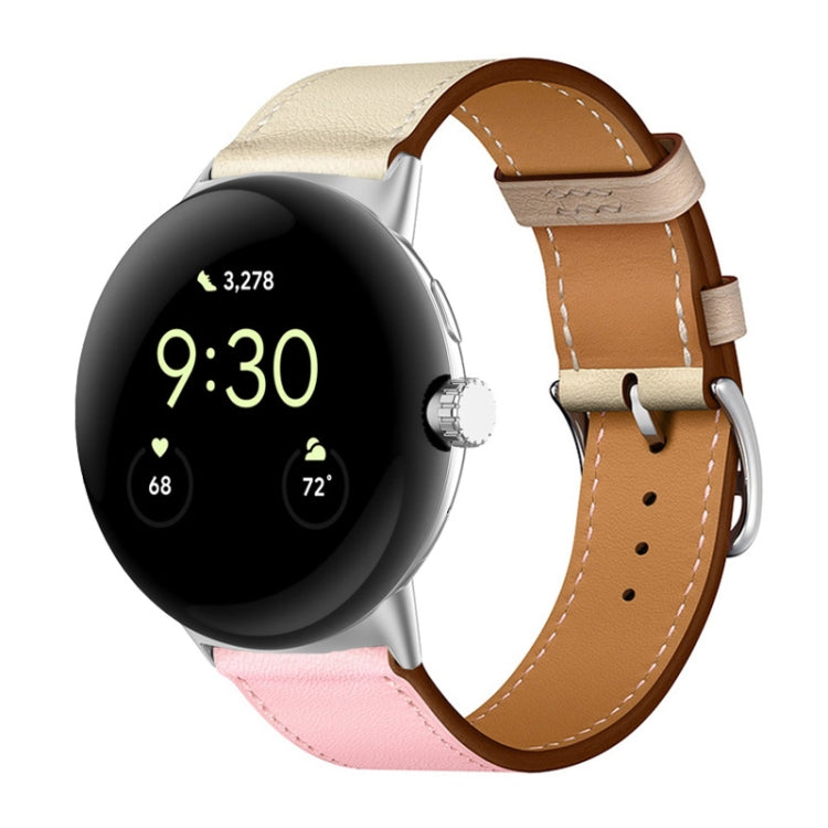 Bracelet de montre en cuir véritable, pour Google Pixel Watch 4 / 3 / 2 / 1 41mm