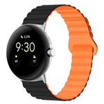 Bracelet de montre en silicone magnétique avec boucle inversée, pour Google Pixel Watch 4 / 3 / 2 / 1 41mm