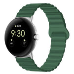 Bracelet de montre en silicone magnétique avec boucle inversée, pour Google Pixel Watch 4 / 3 / 2 / 1 41mm